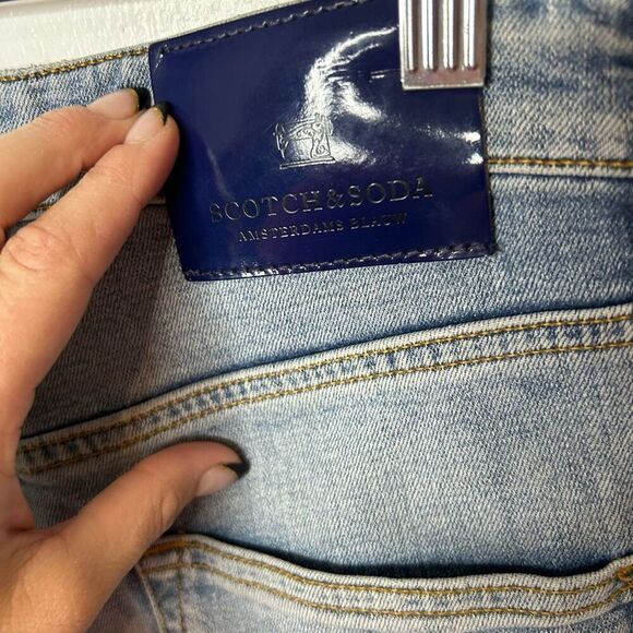 Scotch & Soda Essentials Ralston Slim Organic Cotton Men's Jeans Size 28x32 Aqua - Picture 8 of 16